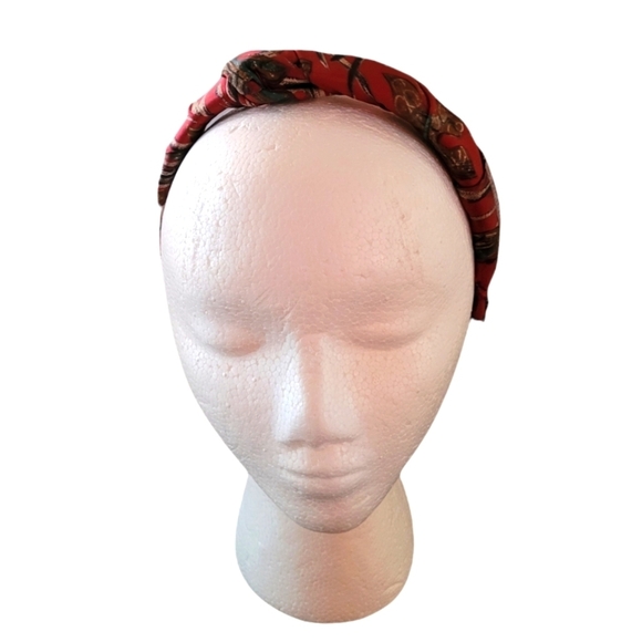 Vintage - Christian Dior Silk‎ Men's Tie Upcycled Headband - Picture 2 of 4